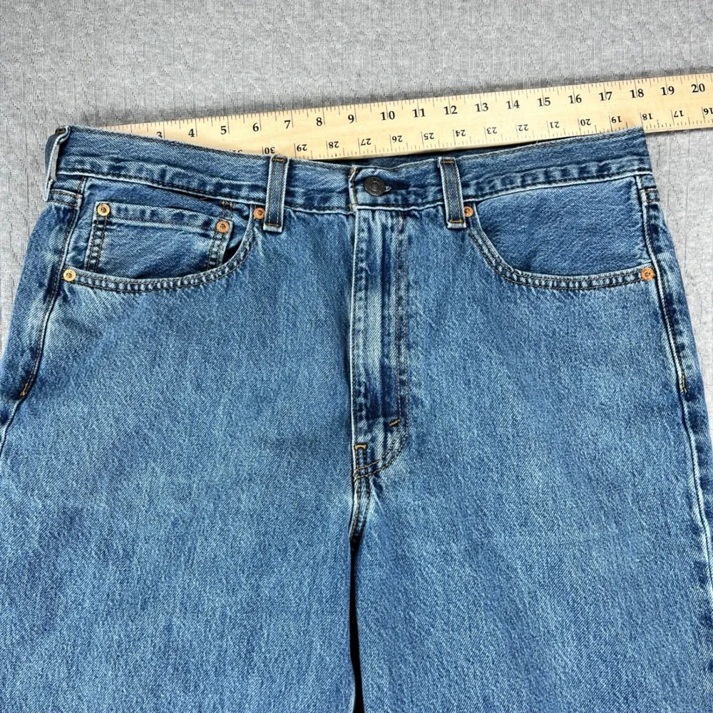 Levi 565 97 Loose Fit Straight Jeans Men 36x32 Fits 35x30 Blue medium wash Denim